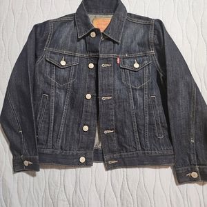 Levi's Cropped Trucker Jean Jacket EUC